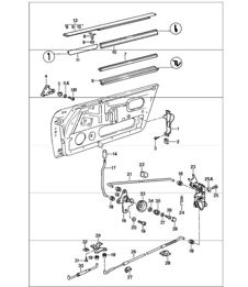 installation parts doors 911 1984-86