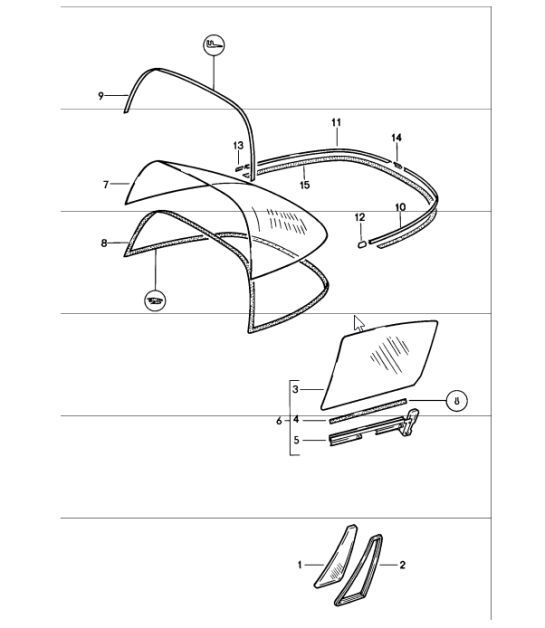 Diagram 805-10 Porsche 928 (1978-1995) 