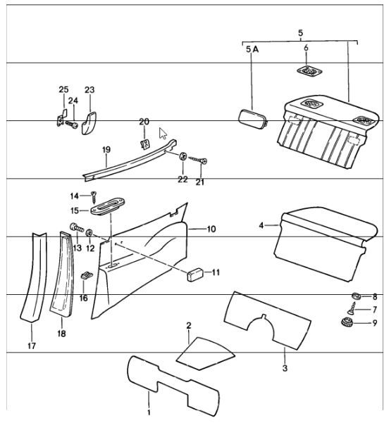 Diagram 807-05 Porsche Cayman 987C/981C (2005-2016) Carrozzeria