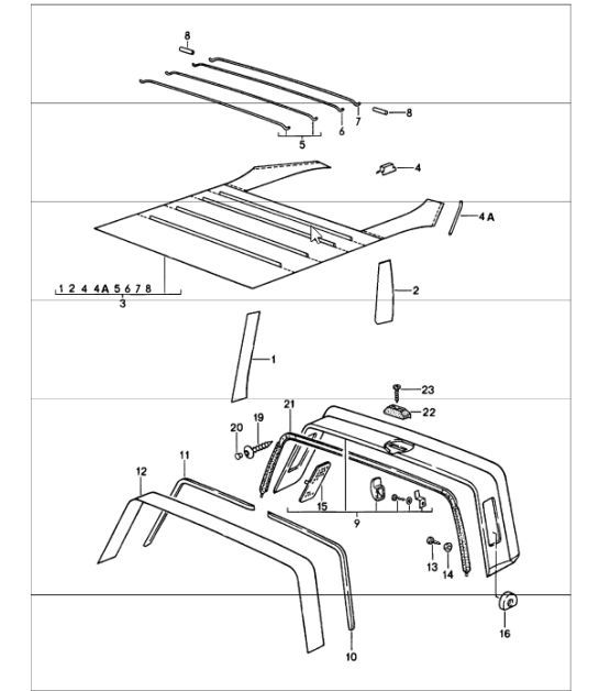 Diagram 807-06 Porsche Cayenne Turbo S E-Híbrido V8 4.0L 550 CV 
