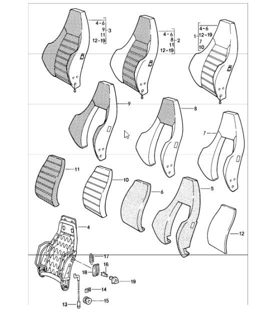 Diagram 808-15 Porsche 997（911）MK1 2005-2008  车身