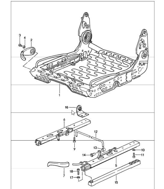 Diagram 808-26 Porsche 993 (911) C2S 1994-97 Carrocería
