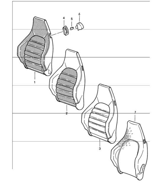 Diagram 808-36 Porsche 996 C4 3.4L 1997-08/01  车身