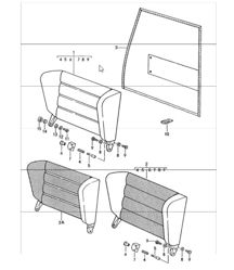 Rücksitzlehne 911 1984-86 CABRIO