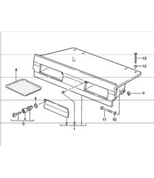 rear luggage dump 911 CABRIO M419 1984-86