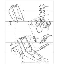 centre console 911 1984-86