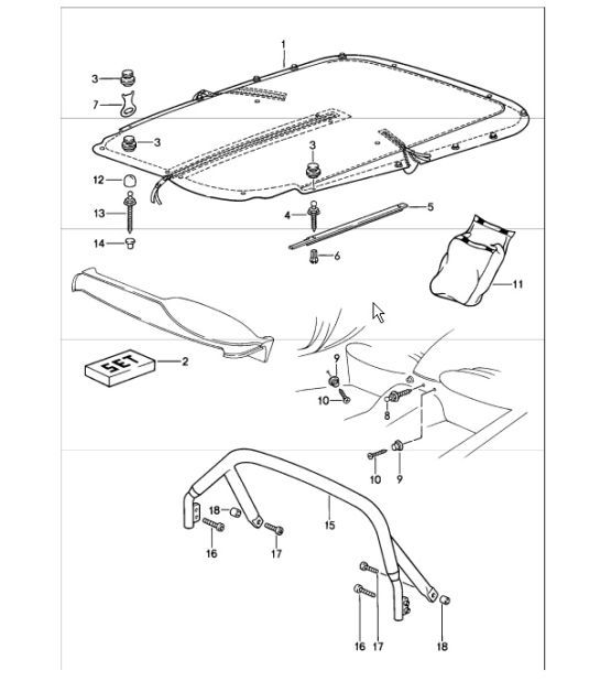 Diagram 811-40 Porsche Taycan (9J1) MK2 2024>> 