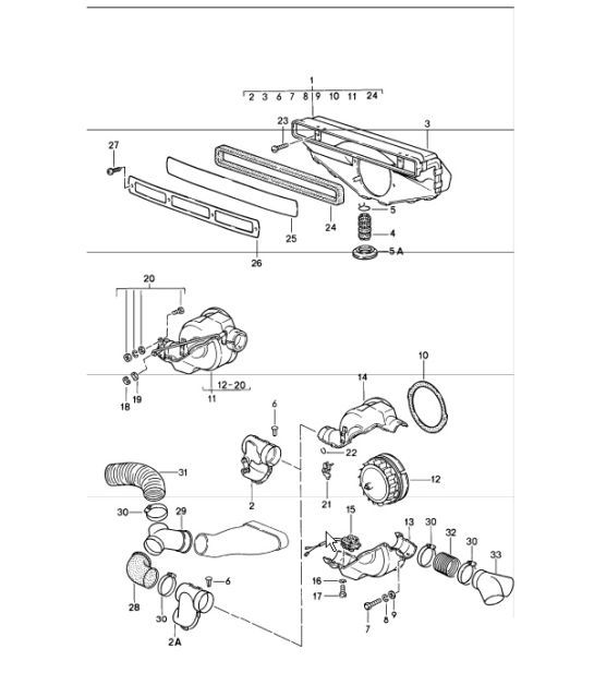 Diagram 813-00 Porsche 911/912 (1965-1989) Carrozzeria