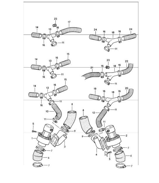 Diagram 813-02 Porsche 996 (911) (1997-2005) Carrosserie