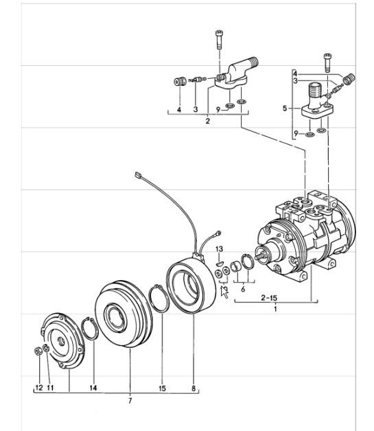 Diagram 813-15 Porsche 997 Carrera 2 3.6L 2005>> Carrosserie