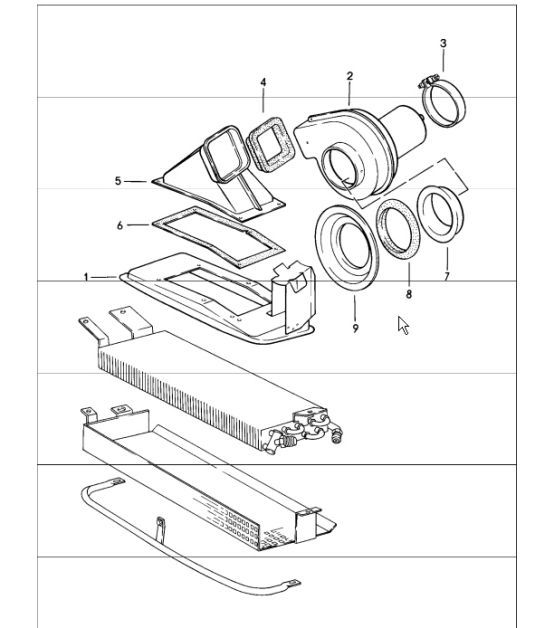Diagram 813-50 Porsche Cayman 2.7L 987C 2006-08 Body