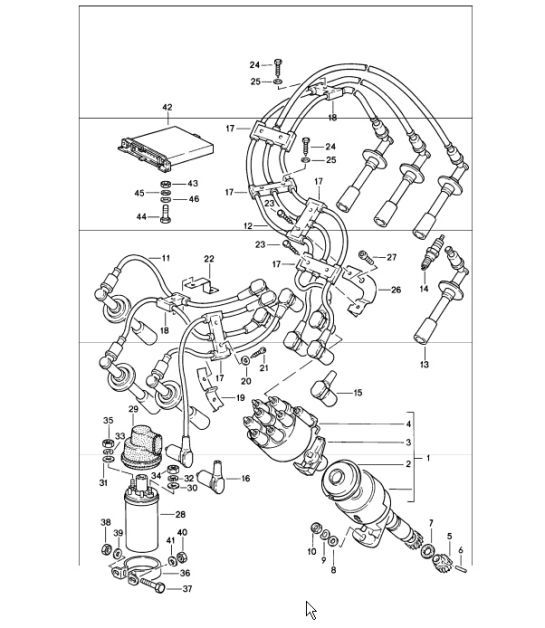 Diagram 901-02 Porsche 918 Spyder 2014-2015 