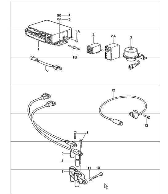 Diagram 901-03 Porsche Cayenne E-Hybrid V6 3.0L V6 340 CV 