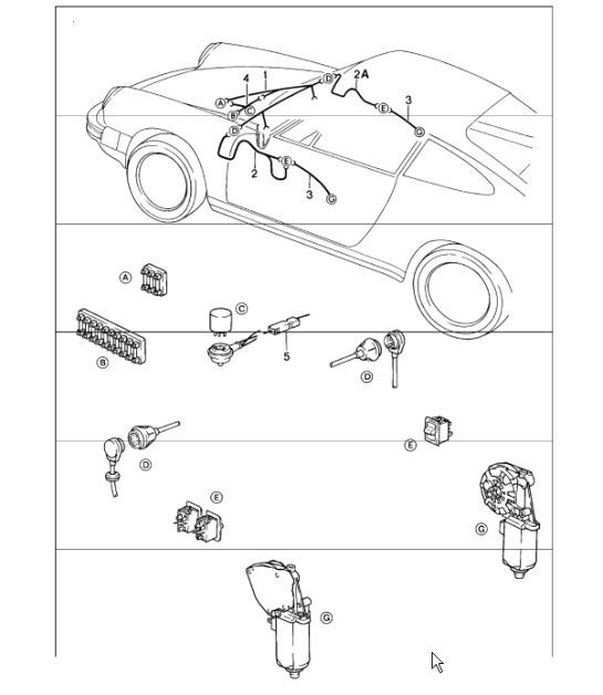Diagram 902-18 Porsche Cayman 987C/981C (2005-2016) Materiale elettrico