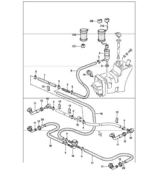 Diagram 904-20 Porsche 992 Targa 4 GTS 3.6L 