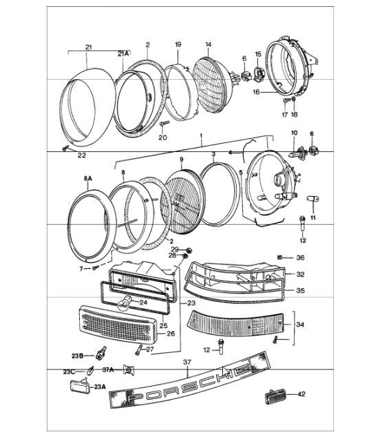 Diagram 905-00 Porsche 卡宴 S V8 4.2L 柴油 382HP 电子设备