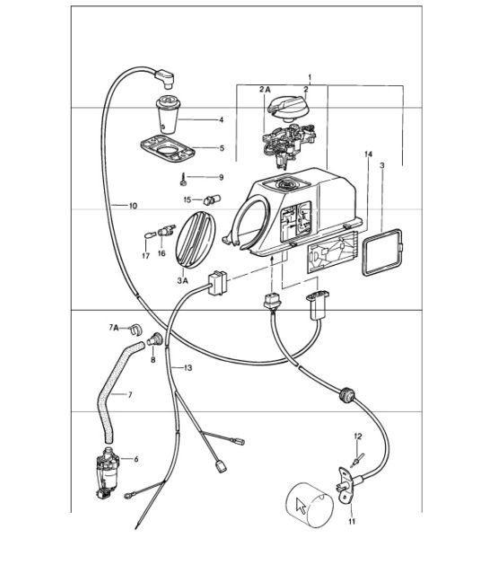 Diagram 908-00 Porsche Cayman GTS 718 2.5L PDK (365 Bhp) Materiale elettrico