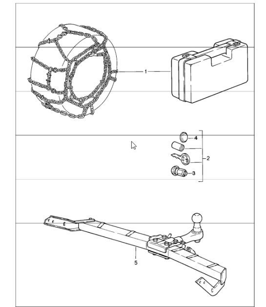 Diagram 002-00 Porsche 991 (911) MK1 2012-2016 Accesorios y otros 