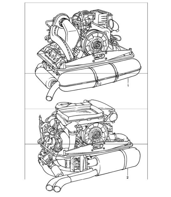Diagram 101-00 Porsche Cayenne S 4.5L V8 2003>> Engine