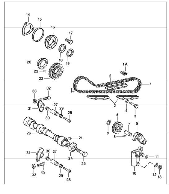 Diagram 103-10 Porsche Cayman 2.7L 987C 2006-08 Motor
