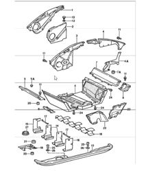luchtkanaal motorkap 911 1987-89
