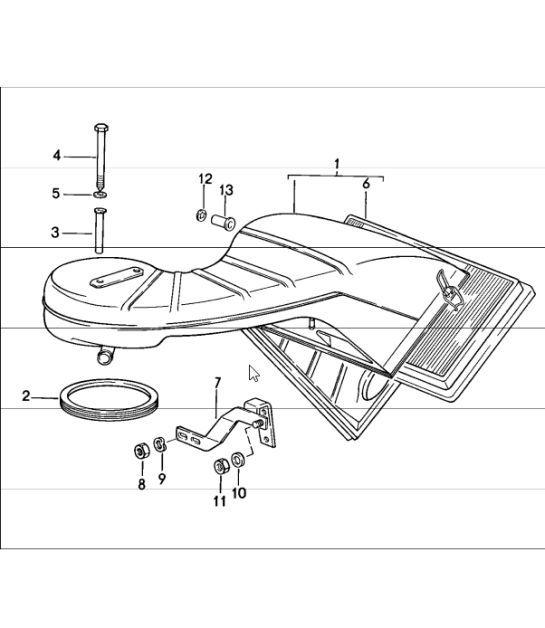 Diagram 106-05 Porsche Cayman 987C/981C (2005-2016) Motore