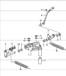 throttle linkage bracket 911 1987-89