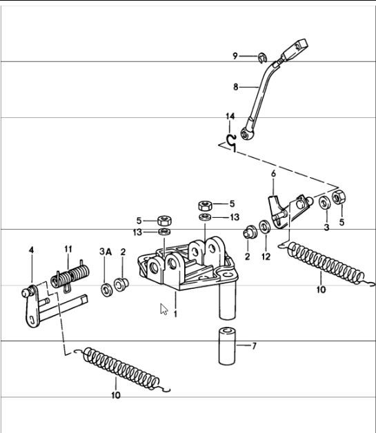 Diagram 107-12 Porsche 997 (911) MK1 2005-2008 Engine