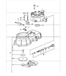 mixture control unit 911 TURBO 930.66/68 1987-89
