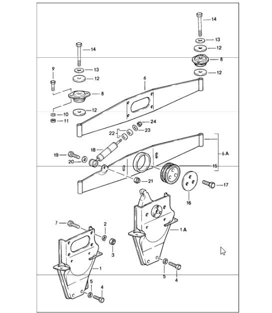 Diagram 109-00 Porsche Cayenne Turbo / Turbo S 4.8L 2007>> Engine