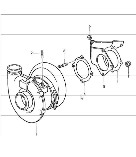 Diagram 202-16 Porsche Cayenne Turbo / Turbo S 4.8L 2007>> Fuel System, Exhaust System