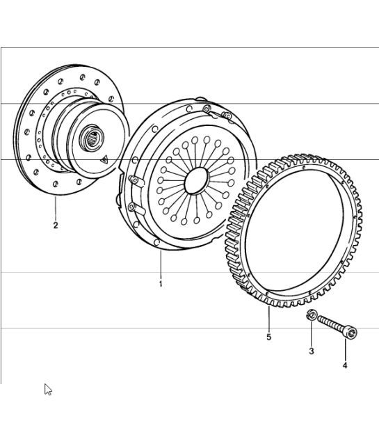 Diagram 301-00 Porsche 996 C2 3.4L 1997-08/01 Trasmissione