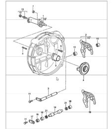 clutch release hydraulic 911 1987-89