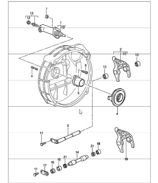 Diagram 301-07 Porsche 卡宴 E-Hybrid V6 3.0L 470Hp 