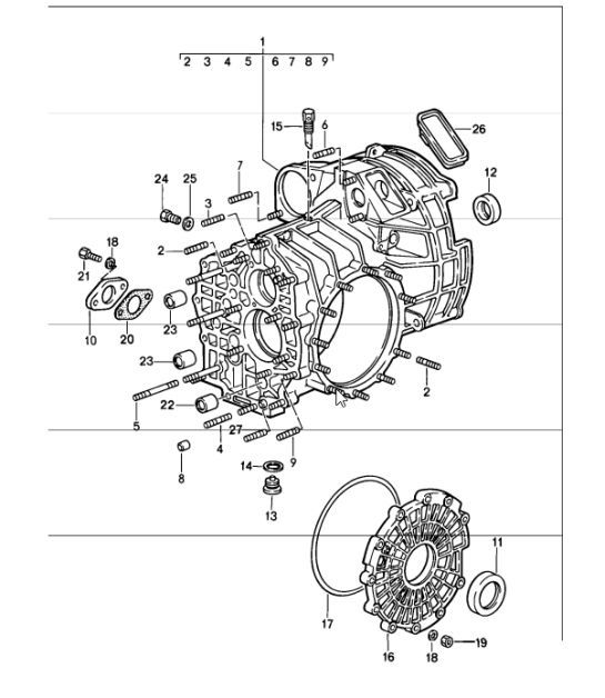 Diagram 302-00 Porsche 911 1968-1973 2.2L / 2.4L / 2.7L RS LWB（F） 传播