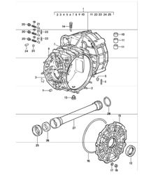 scatola cambio trasmissione di ricambio 911 1987-89