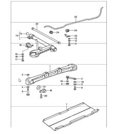 front axle stabiliser 911 1987-89