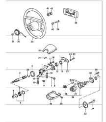 parti sterzo superiore 911 1987-89