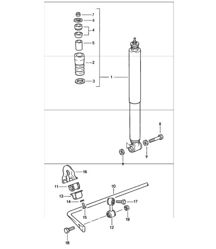 vibration damper stabiliser 911 1987-89