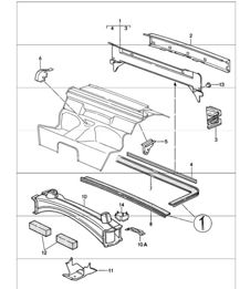 frame rear 911 1987-89