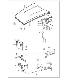 lid front 911 1987-89
