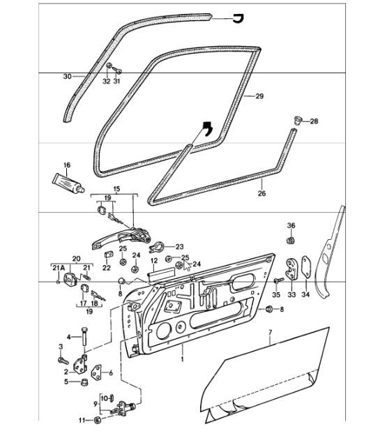 Diagram 804-00 Porsche Cayenne S 4.5L V8 2003>> Carrocería