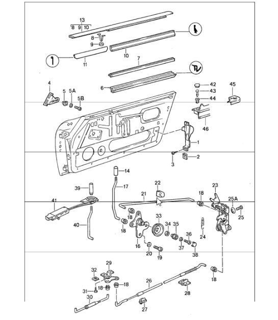 Diagram 804-05 Porsche Panamera Turbo S V8 4.8L Carrocería