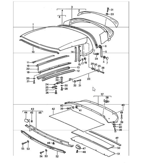 Diagram 811-15 Porsche 911 & 912 (1965-1989) Body