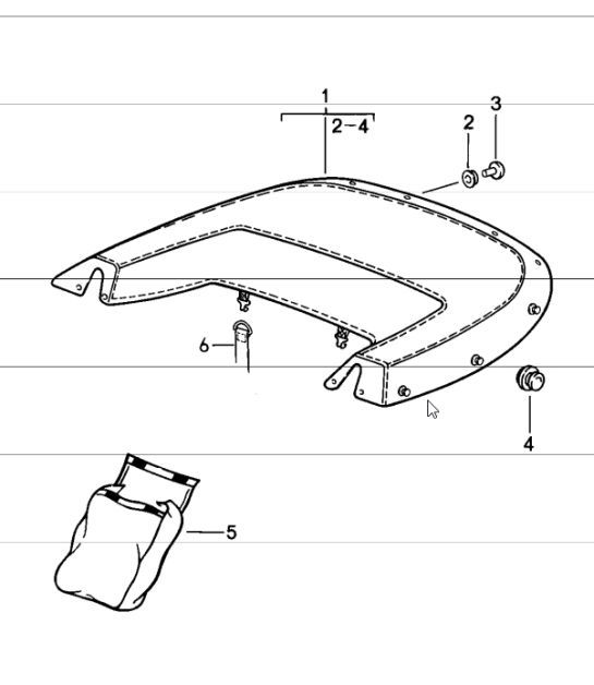 Diagram 811-16 Porsche Cayenne MK2 (957) 2007-2010 Carrosserie