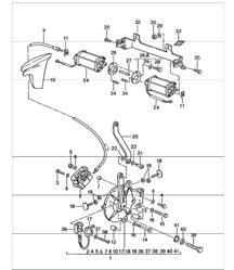 convertible top driving mechanism 911 CABRIO M439 1987-89