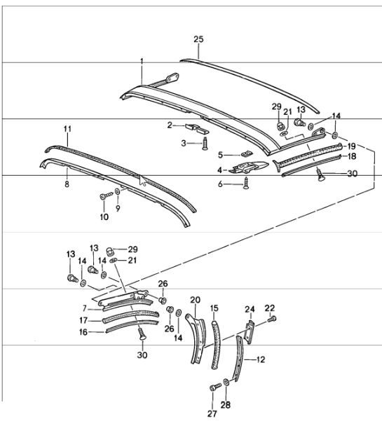 Diagram 811-32 Porsche Cayman 2.7L 987C 2006-08 Body