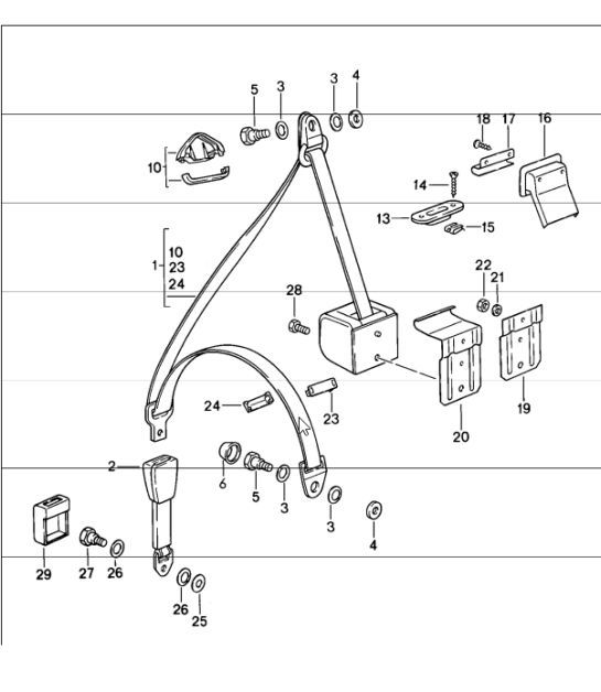 Diagram 812-00 Porsche 996 C4 3.6L 09/01-2005 Carrozzeria