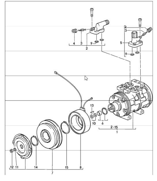 Diagram 813-15 Porsche Cayman 987C/981C (2005-2016) Body