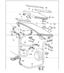 accessori linee condensatori e altro POSTERIORE 911 1987-89